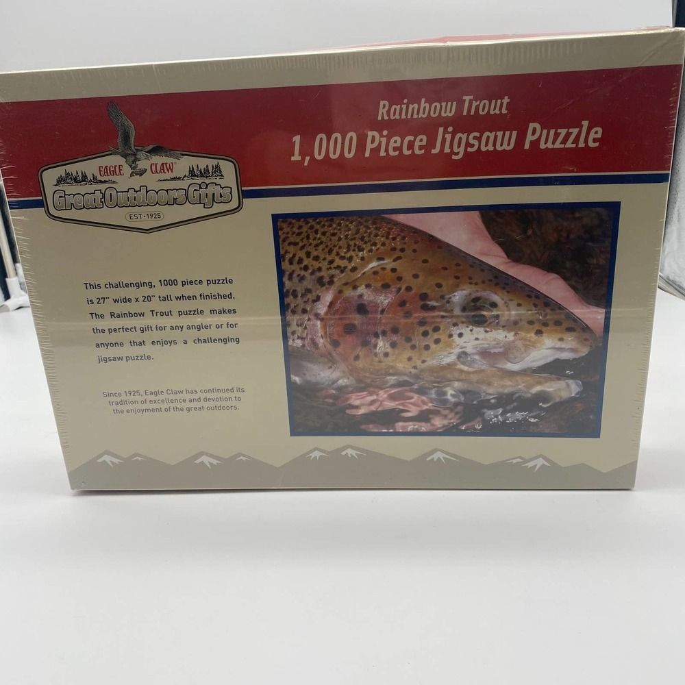New Eagle Claw Rainbow trout 1000 piece fishing